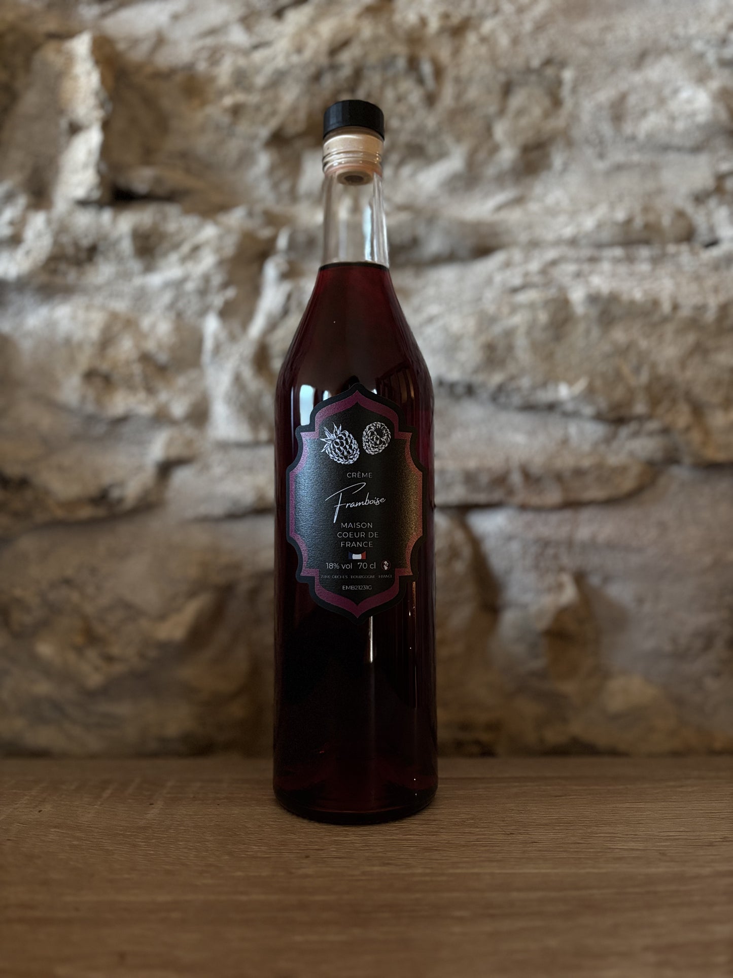 Crème de framboise 70cl - Maison Cœur de France